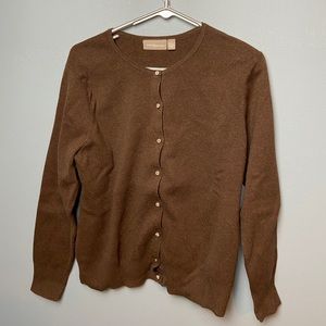 Croft & Barrow button-up cardigan. size: L
